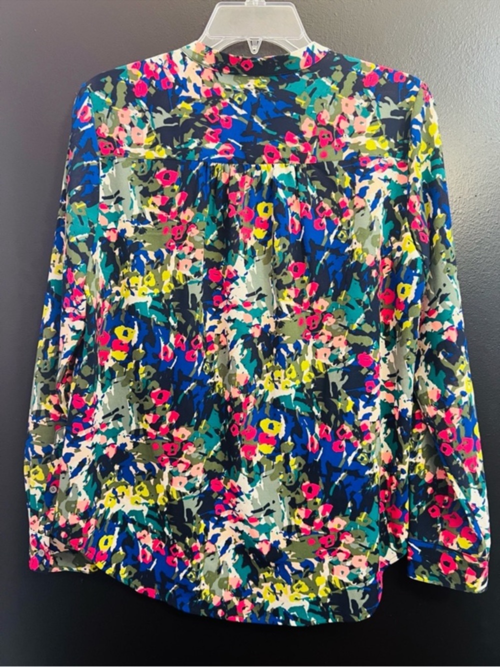 J. Crew Colorful Floral Button-Front Blouse - Multicolor - Picture 2 of 4